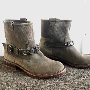 FERGIE booties with rhinestones